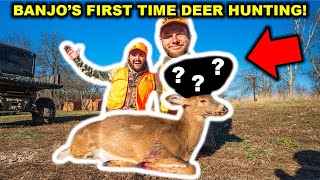 Taking BANJO Deer Hunting for the FIRST TIME Catch Clean Cook [upl. by Stricklan]