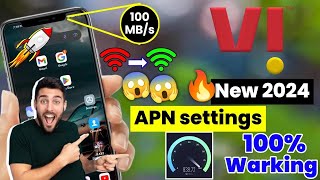 VI APN For High Speed Internet 2024  APN 4G4G Setting  Vodafone APN  Idea APN 2024 [upl. by Namus]