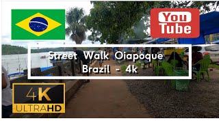 🇧🇷 Street Walk Oiapoque  Brazil  4K [upl. by Adnolaj]