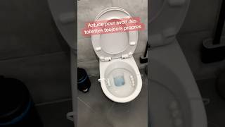 Astuce pour avoir des toilettes toujours propres astuce wc toilette propre propreté nettoyage [upl. by Auqenes]