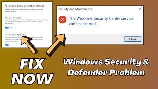 How to Fix Windows Security Service amp Defender not Working in 2 Minutes [upl. by Baun]