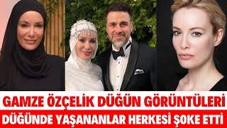 GAMZE ÖZÇELİK DÜĞÜN GÖRÜNTÜLERİ ÜNLÜ OYUNCU REŞAT STRİK İLE EVLENDİ ACUN ILICALI SİBELCAN SEDA SAYAN [upl. by Cher997]