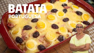 BATATA À PORTUGUESA UMA REFEIÇÃO COMPLETA E INCRÍVEL VEJA COMO EU FAÇO É SUPER FÁCIL [upl. by Tavia]