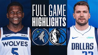 TIMBERWOLVES vs MAVERICKS  NBA ABU DHABI GAMES  FULL GAME HIGHLIGHTS  October 7 2023 [upl. by Sadnalor341]