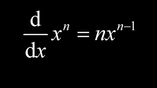 Derivation of the power rule using the limit definition of the derivative  examples [upl. by Sitoiyanap793]