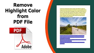 How to remove highlight from pdf file using in Adobe Acrobat Pro DC 2022 [upl. by Adnat]