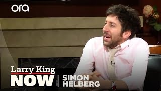 Simon Helberg Channels Nicolas Cage and Al Pacino  Simon Helberg  Larry King Now  Ora TV [upl. by Suivatco]