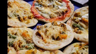 PIZZAS NAANS RECETTE FACILE Par QUELLERECETTE [upl. by Ainez]