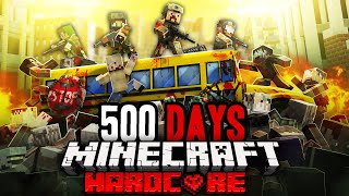 I Survived 500 Days at WAR in Zombie Minecraft 6 Hours [upl. by Flann]