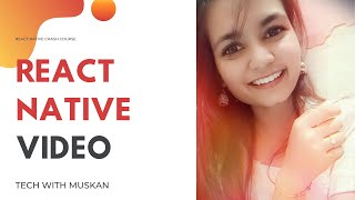 28 React Native Video  Show video with url amp local files  Playback Media Controls techwithmuskan [upl. by Anytsirhc]