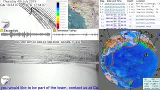 64 magnitude earthquake as seen from Seismograph via CaSeismograph [upl. by Shirah]