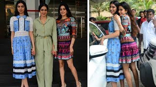 Sridevi With HOT Daughters Jhanvi And Khushi Kapoor At MOM Trailer Launch [upl. by Silbahc]