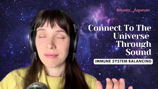 Connect With The Universe Light Language amp Sound Immune System Frequencies [upl. by Mollie895]