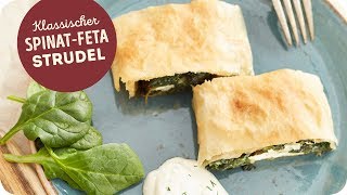 Der Klassiker SpinatFeta Strudel [upl. by Ecirtemed]