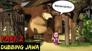 DUBBING JAWA MASHA amp BEAR nonton bal part 2 [upl. by Dallman]