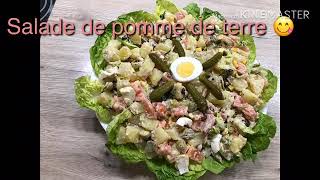 Recette salade de pomme de terre facile سلطة البطاطة سهلة و لديدة [upl. by Dlareme121]