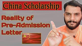 Pre Admission Letter for China Scholarship  CSC Guide official [upl. by Artsa386]