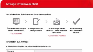 Как заполнить бланк для отпуска JobcenterAnfrage Ortsabwesenheit [upl. by Adim740]