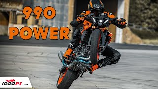 KTM 990 Duke 2024 first contact  More powerful than the first Super Duke [upl. by Ahsenra165]