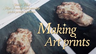 How I made Giclée prints ✦ Art Vlog [upl. by Huxley439]