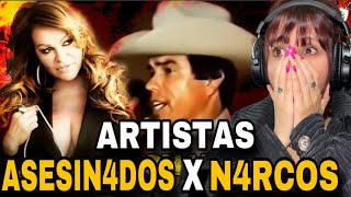 REACCION 9 Artistas Mexicanos ASESlNADOS Por El NARC0 [upl. by Llatsyrk]