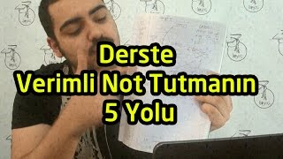 Derste Verimli Not Tutmanın 5 Yolu [upl. by Nymassej191]