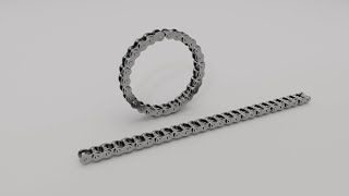 How to Model bicycle Chain in Autodesk Maya [upl. by Norud246]