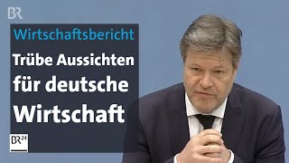 Bundeswirtschaftsminister Habeck sieht deutsche Wirtschaft in schwerem Fahrwasser  BR24 [upl. by Enirehtak]