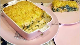 Gratin parmentier au saumon et épinards plat parfait pour le soir [upl. by Cosme]