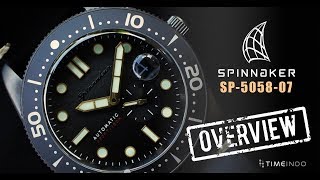 PRODUCT OVERVIEW Spinnaker Croft 43mm SP505807 Vintage Ionic Platting Grey Dial [upl. by Aniraz]