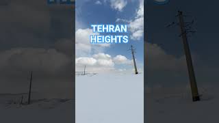 TEHRAN heights  snow on the mountains of Tehran tehran iran [upl. by Hawk146]