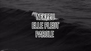 Nekfeu  Elle Pleut paroles [upl. by Noelyn]