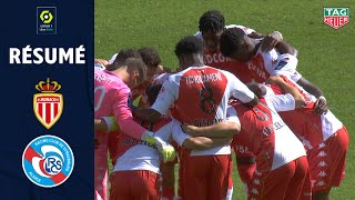 AS MONACO  RC STRASBOURG ALSACE 3  2  Résumé  ASM  RCSA  20202021 [upl. by Alle]