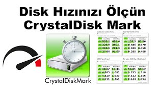 DİSK HIZI ÖLÇME Crystal Disk Mark Kullanımı [upl. by Negem]