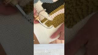 Rug Hooking with the Oxford Punch Needle part 2 [upl. by Aniras]