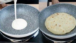 5 Minutes Ready Quick and Easy Flatbread Made With Batter No Kneading No Oven [upl. by Kathlin992]