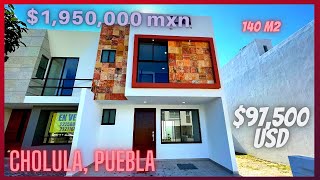 Casa en CHOLULA Puebla 1980000  cada habitación tiene baño completo 🏡🔑 [upl. by Airenahs]