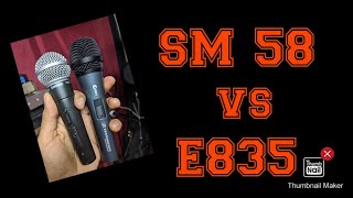 SM58 vs E835 DEMO REVIEW [upl. by Olra]