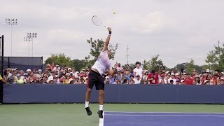 Roger Federer Ultimate Slow Motion Collection  ATP Tennis Forehand  Backhand  Serve  Volley [upl. by Gettings450]