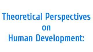 Human Developmental Theories The Basic Psychology Theory Principles Perspectives [upl. by Rima]