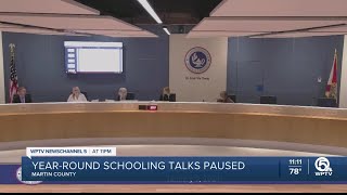 Martin County School District pauses yearround school plan [upl. by Melantha]