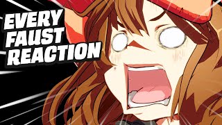 Guilty Gear Strive Every Faust Overdrive Reaction on PS5 in 4K [upl. by Loeb293]