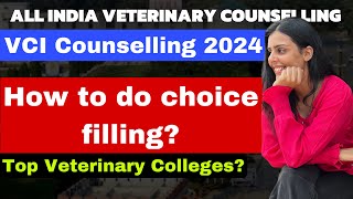 How to do choice filling Preference list ⁉️ BVSC Counselling 2024 vet veterinary neet vci [upl. by Lauro]