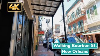 Walking Bourbon Street in New Orleans 4K [upl. by Atsok101]