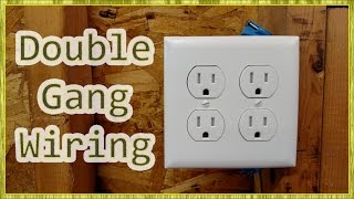 Adding Outlets amp Double Receptacle Wiring [upl. by Menides236]