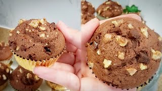 كاب كيك او مادلين 🧁بمداق القهوة والشوكولا سهل وسريع واقتصادي بجوج بيضات كتحصلي على 20حبة 👌🏻😋💯 [upl. by Okeim]