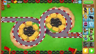 Bloons TD 6  KartsNDarts Hard Gameplay No Commentary [upl. by Ahsei]