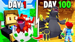 I SPENT 100 DAYS In LEGENDARY ONLY PIXELMON FULL MOVIE [upl. by Mitchel]