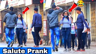 Salute Prank on Strangers  Prakash Peswani Prank [upl. by Arel214]