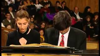 Schubert Marche Militaire piano duet Salim amp Sivan [upl. by Leeland153]